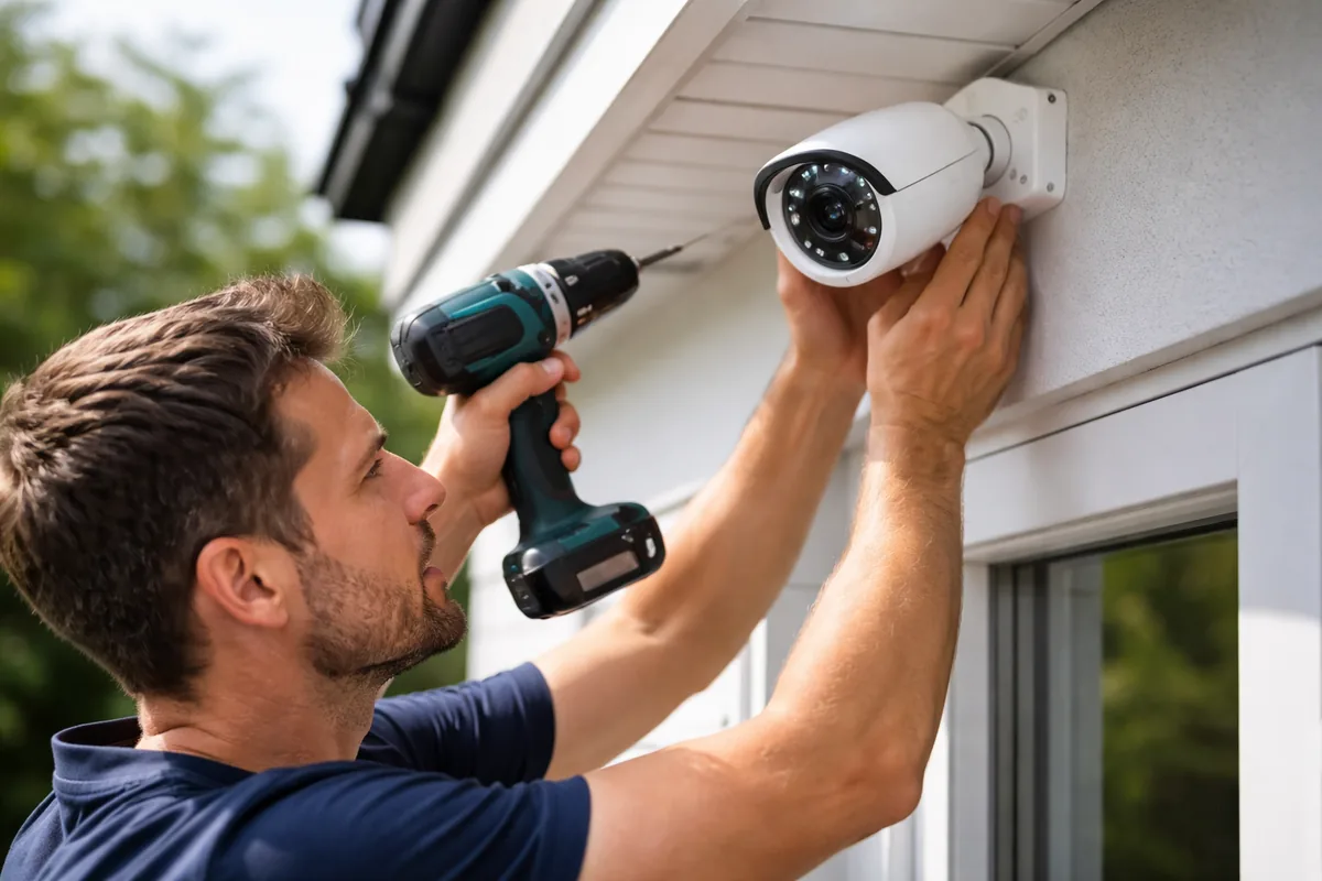 Comment installer une caméra de vidéosurveillance à l'extérieur de sa maison